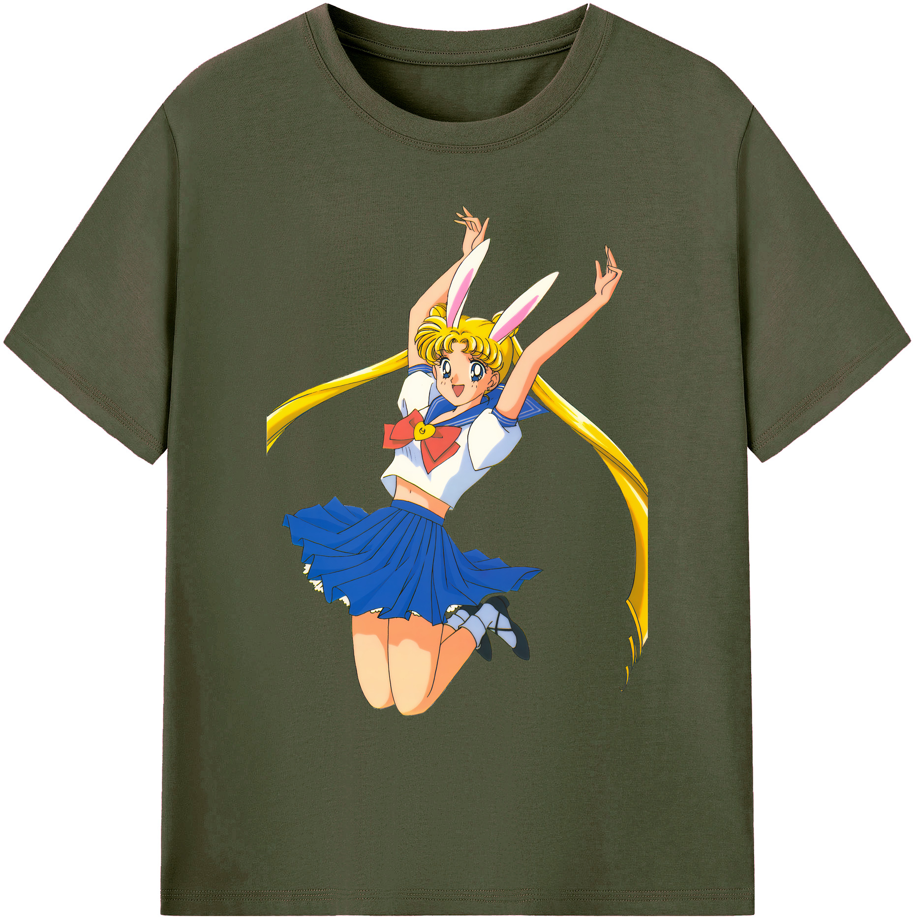 （画像用） 美少女戦士セーラームーン 愛野 美奈子 あいの みなこ Sailor Moon Aino Minako 綿100％ メンズ半袖Tシャツ｜肌触りやわらか＆通気性